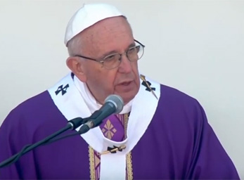 Papst Franziskus / screenshot ctv Gottesdienst in Morelia
