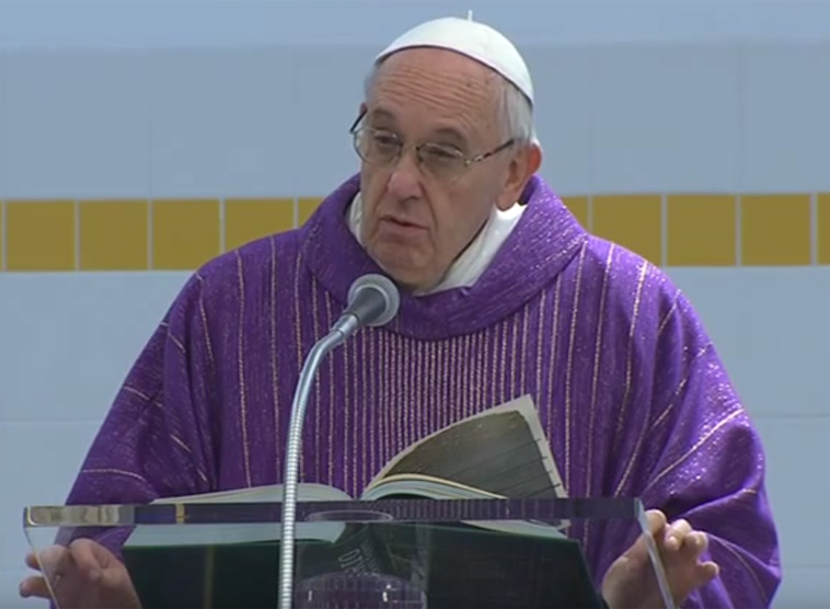 Papst Franziskus / screenshot ctv Stazione Termini