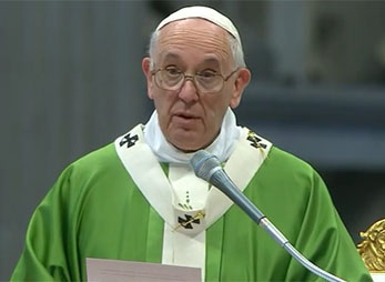 Papst Franziskus / screenshot ctv Papst Franziskus