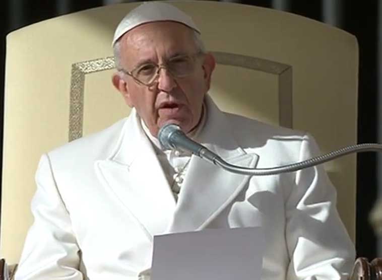 Papst Franziskus / screenshot ctv Generalaudienz am 10. Februar 2016